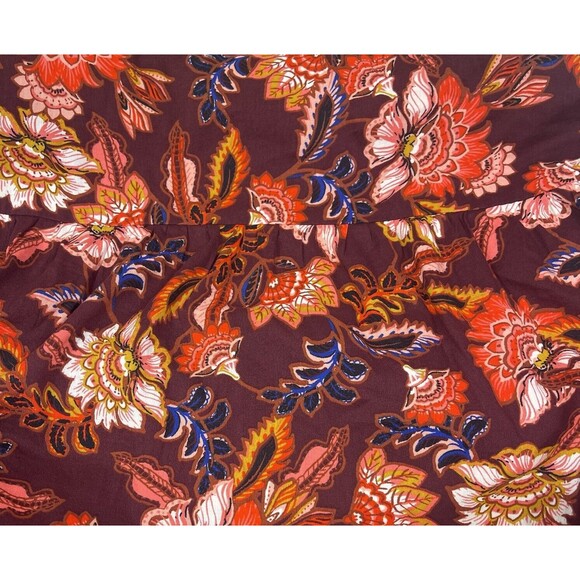 Old Navy Tiered Swing Dress XL Prairiecore Flutter Sleeve Cottagecore Boho Midi - Picture 13 of 15